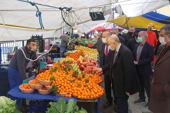 Maltepe Belediyesi semt pazarında denetlemeler yaptı