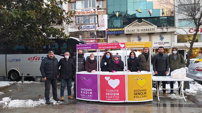 Türkiye Değişim Partisi Şişli’de halkın içini ısıttı