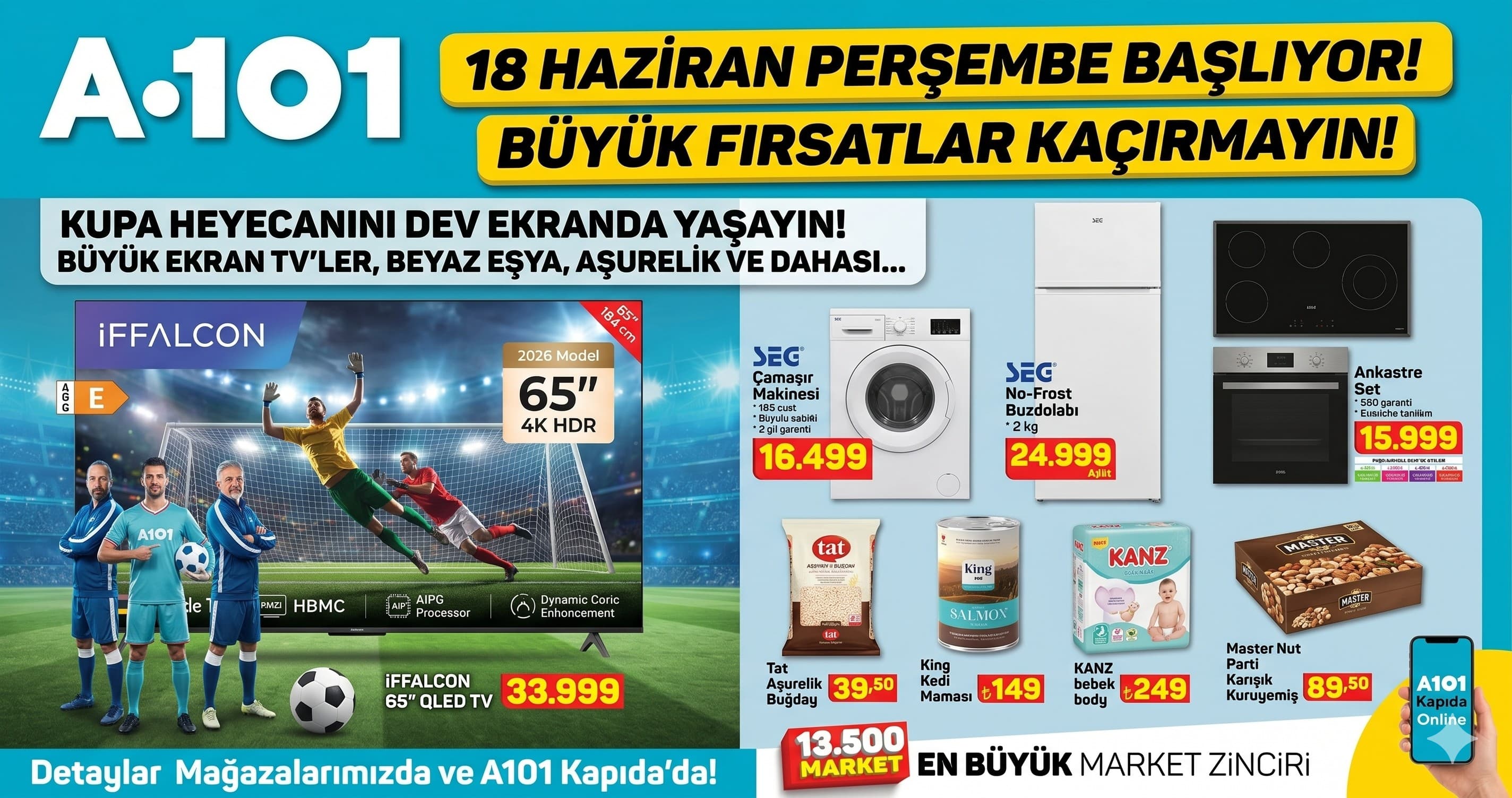 A101 18 Haziran 2026 Aktüel Ürünler Kataloğu: Heyecan Verici İndirimler ve Kupa Coşkusu!